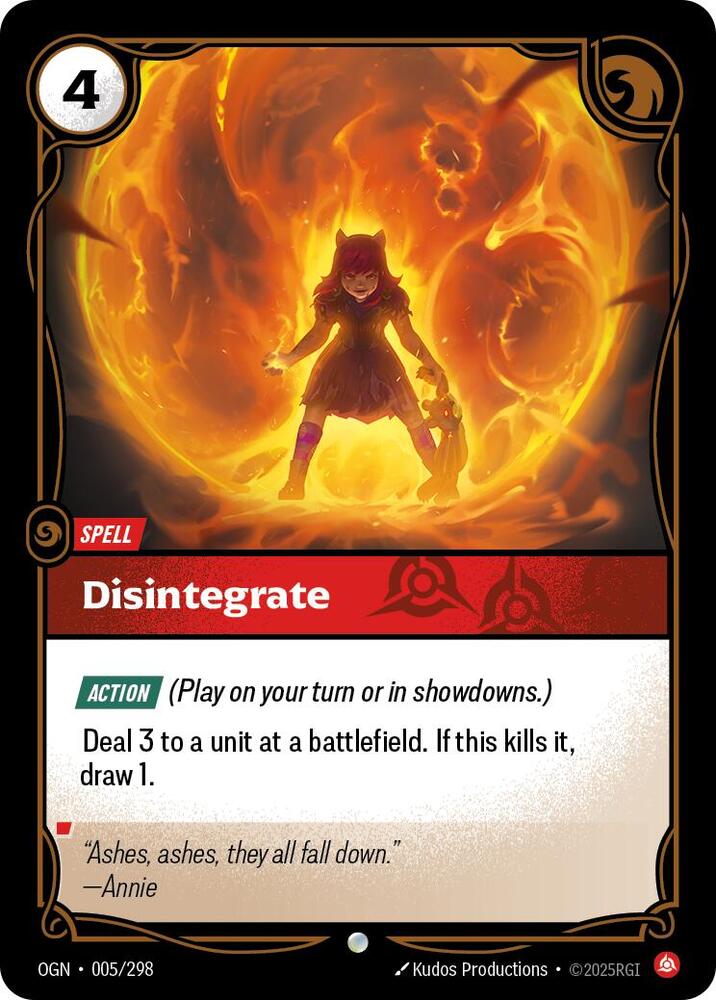 Disintegrate #005/298
