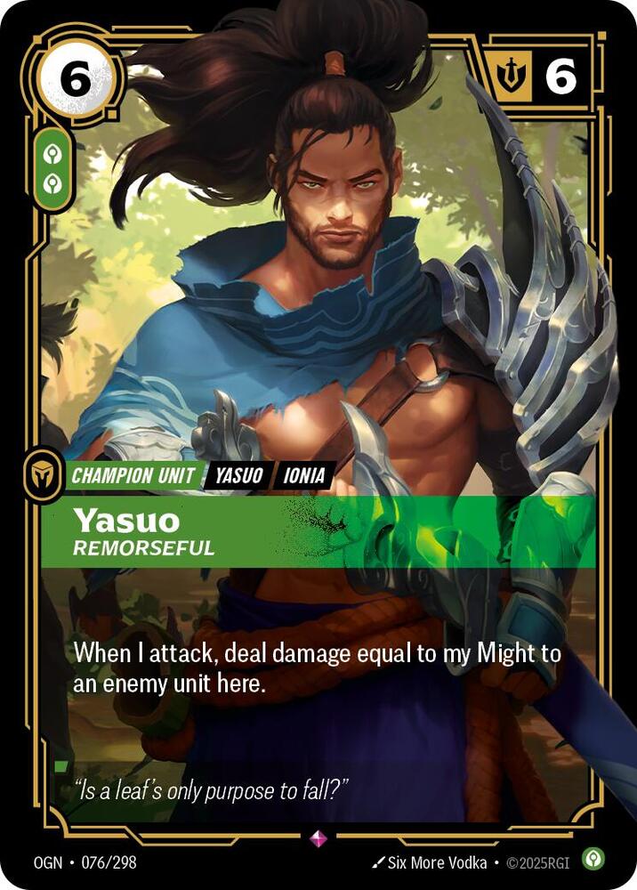 Yasuo - Remorseful #076/298