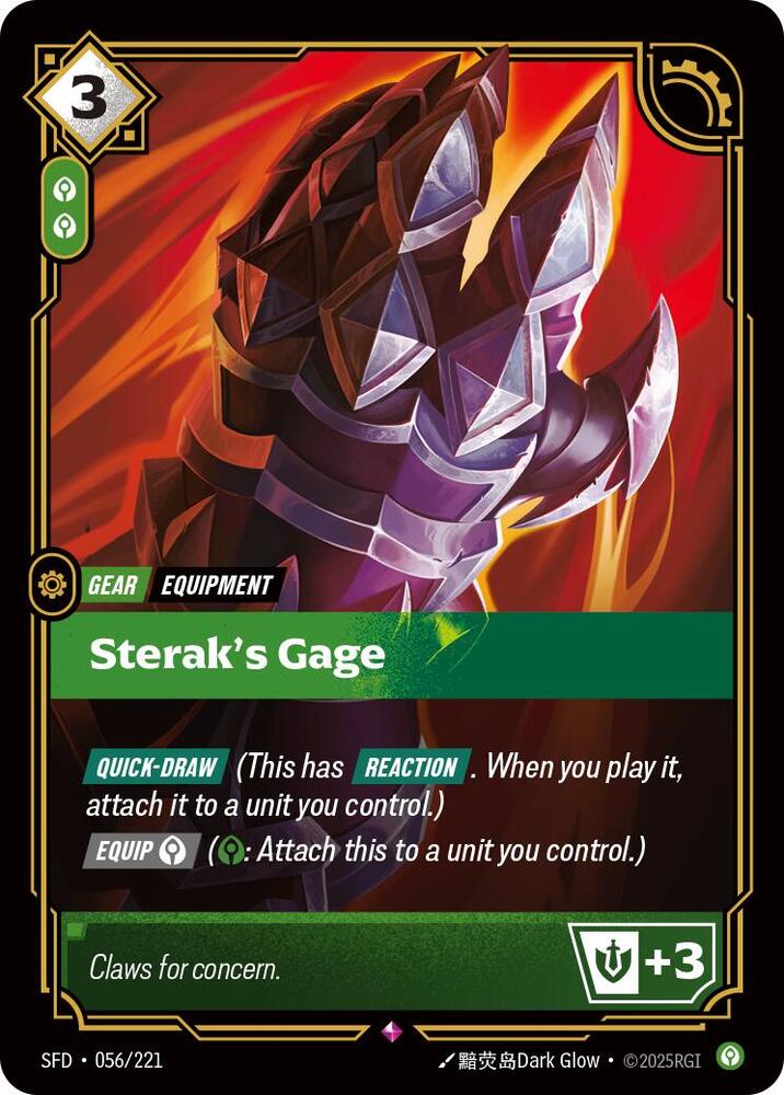 Sterak's Gage #056/221