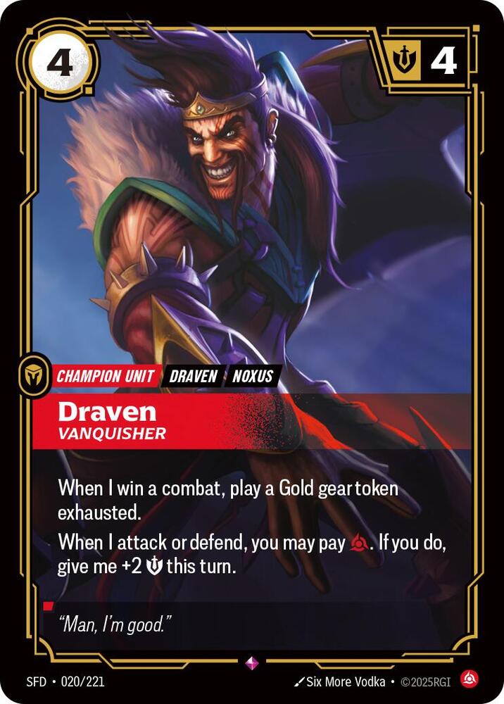Draven - Vanquisher #020/221