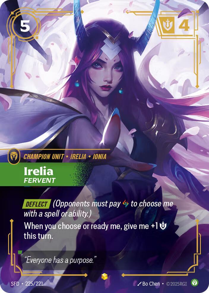 Irelia - Fervent (Overnumbered) #225/221