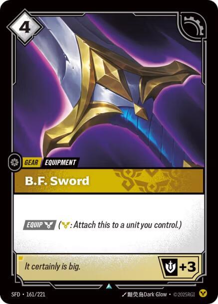 B.F. Sword #161/221