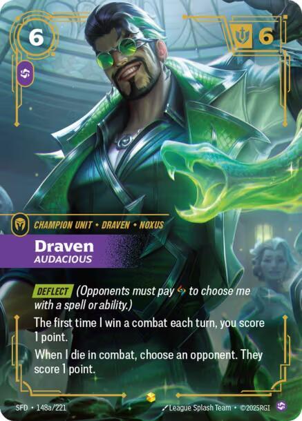 Draven - Audacious (Alternate Art) #148a/221