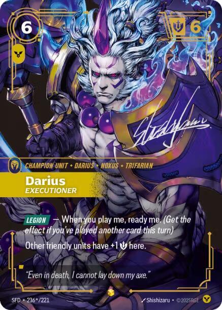 Darius - Executioner (Signature) #236*/221