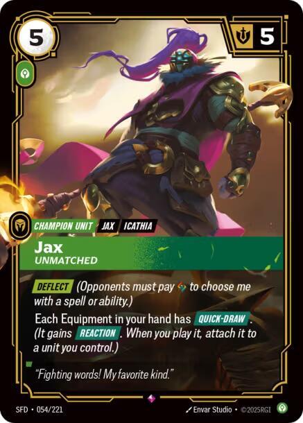 Jax - Unmatched #054/221