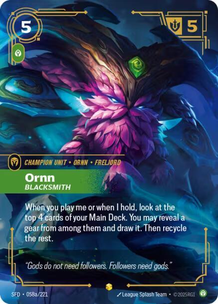 Ornn - Blacksmith (Alternate Art) #058a/221