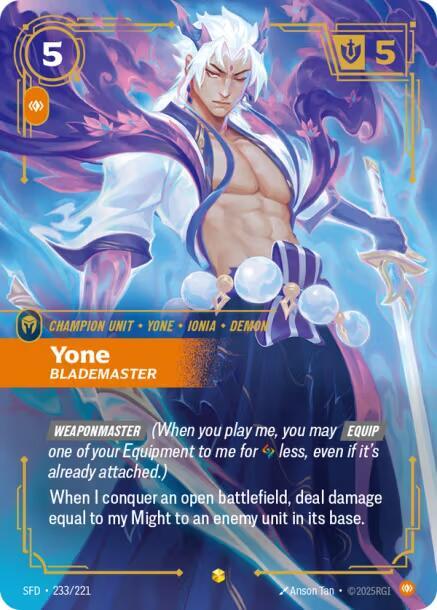 Yone - Blademaster (Overnumbered) #233/221