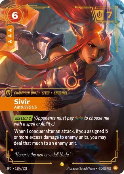 Sivir - Ambitious (Alternate Art) #120a/221