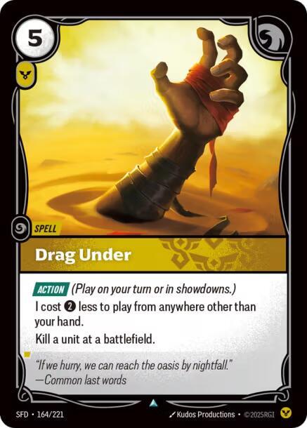 Drag Under #164/221