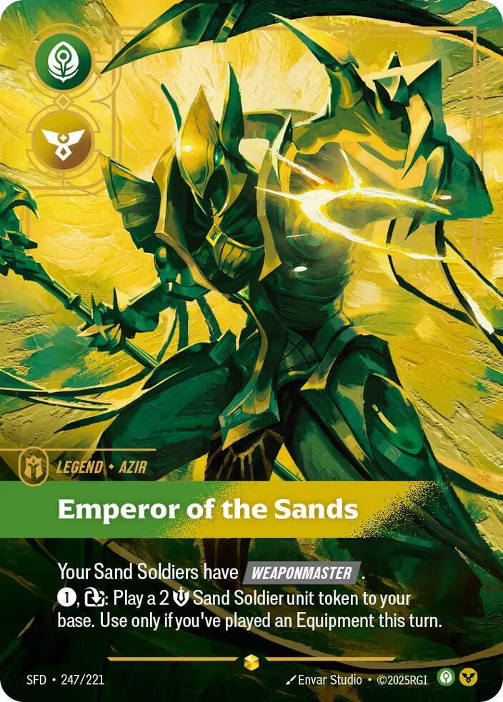 Azir - Emperor of the Sands (Overnumbered) #247/221