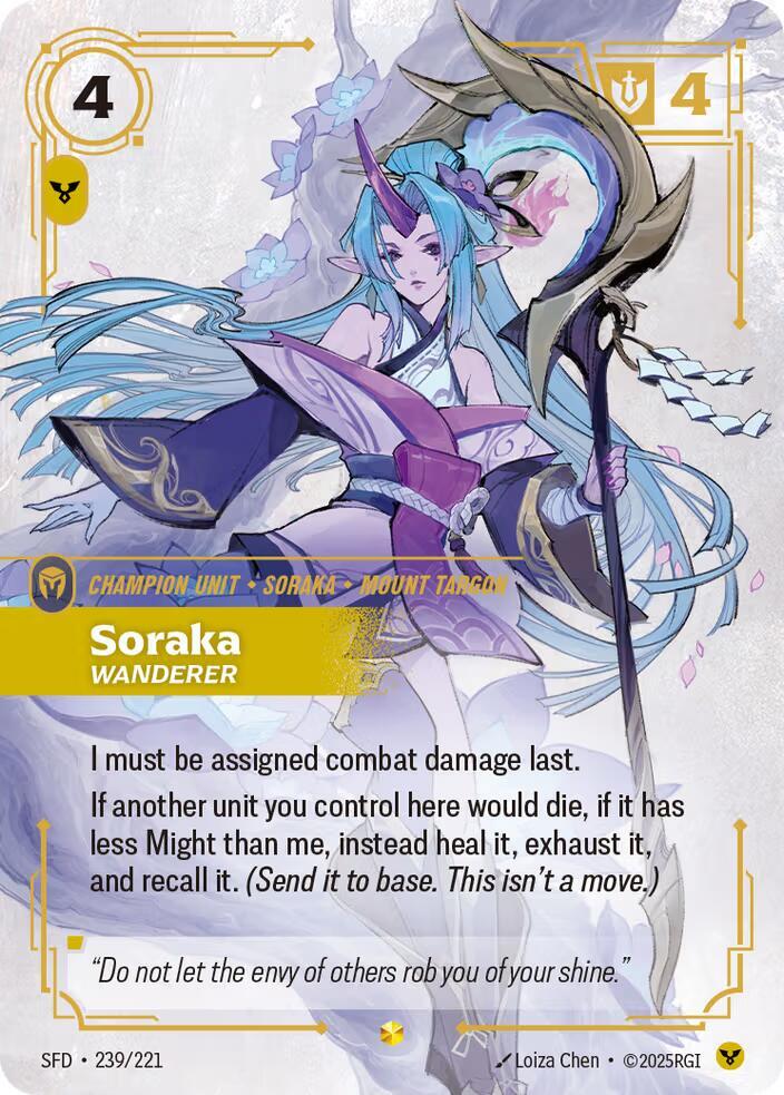 Soraka - Wanderer (Overnumbered) #239/221