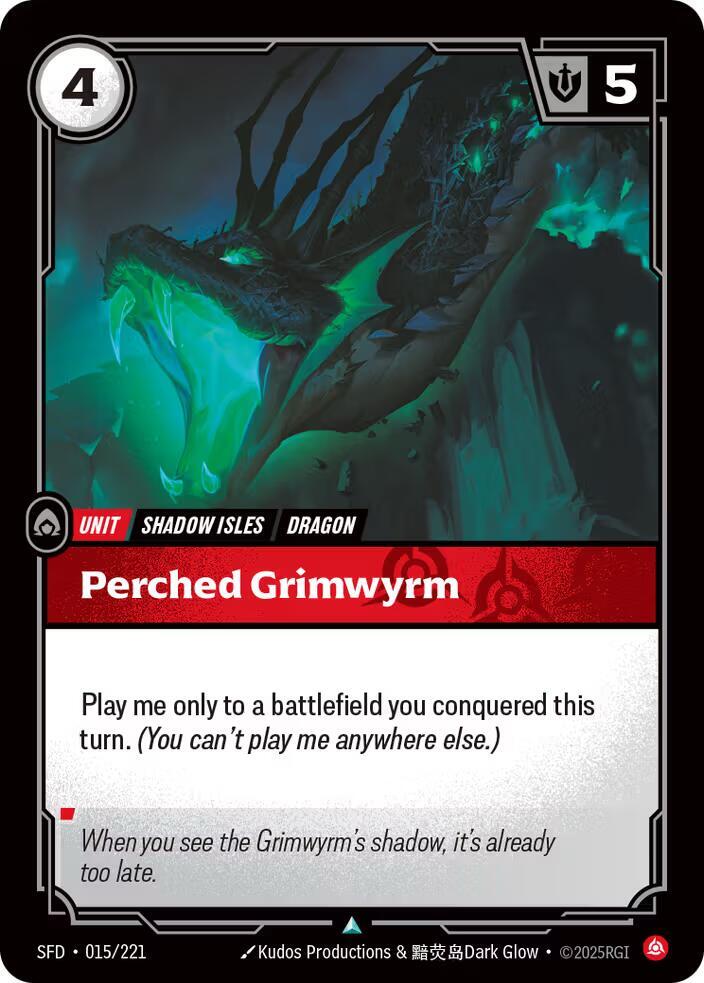 Perched Grimwyrm #015/221