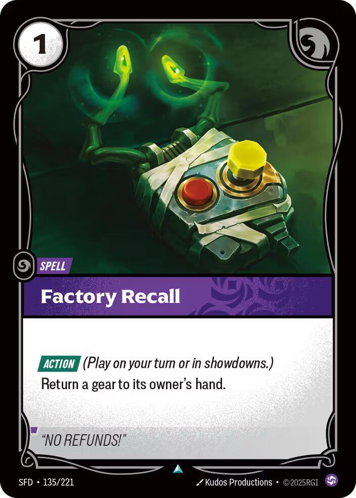 Factory Recall #135/221