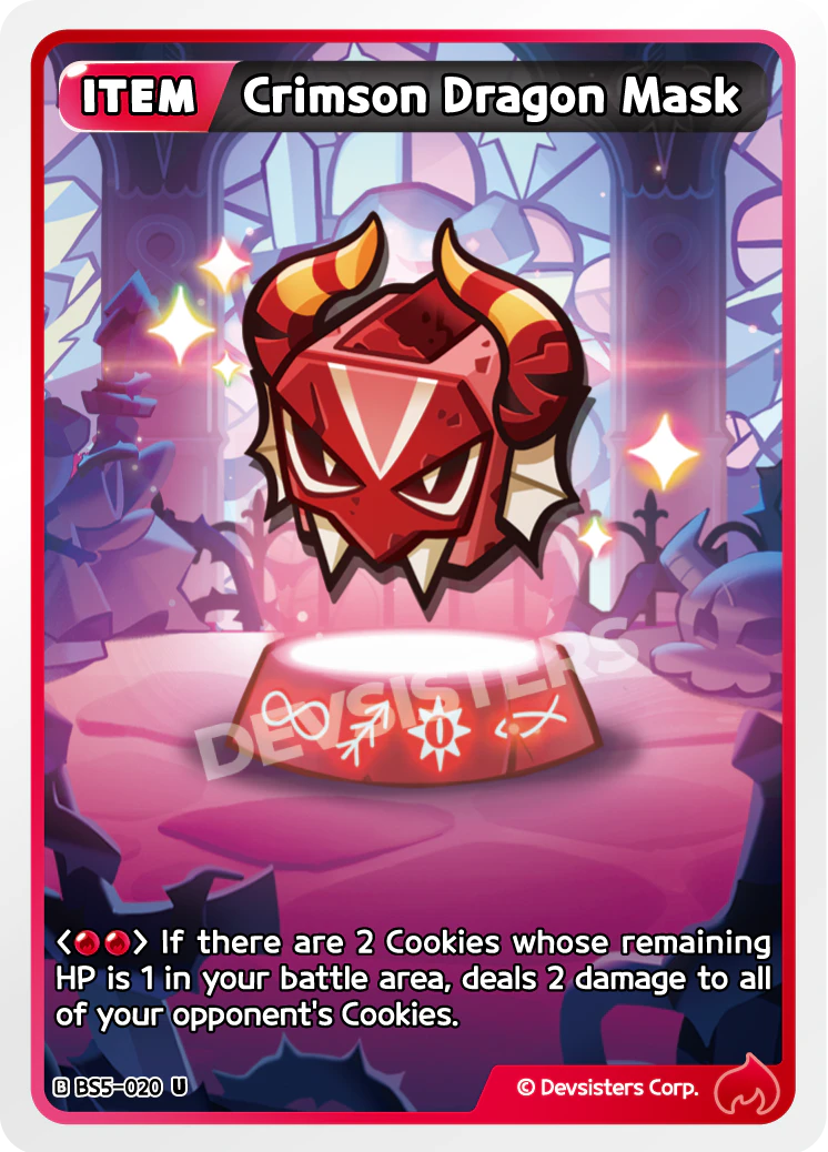 Crimson Dragon Mask #BS5-020