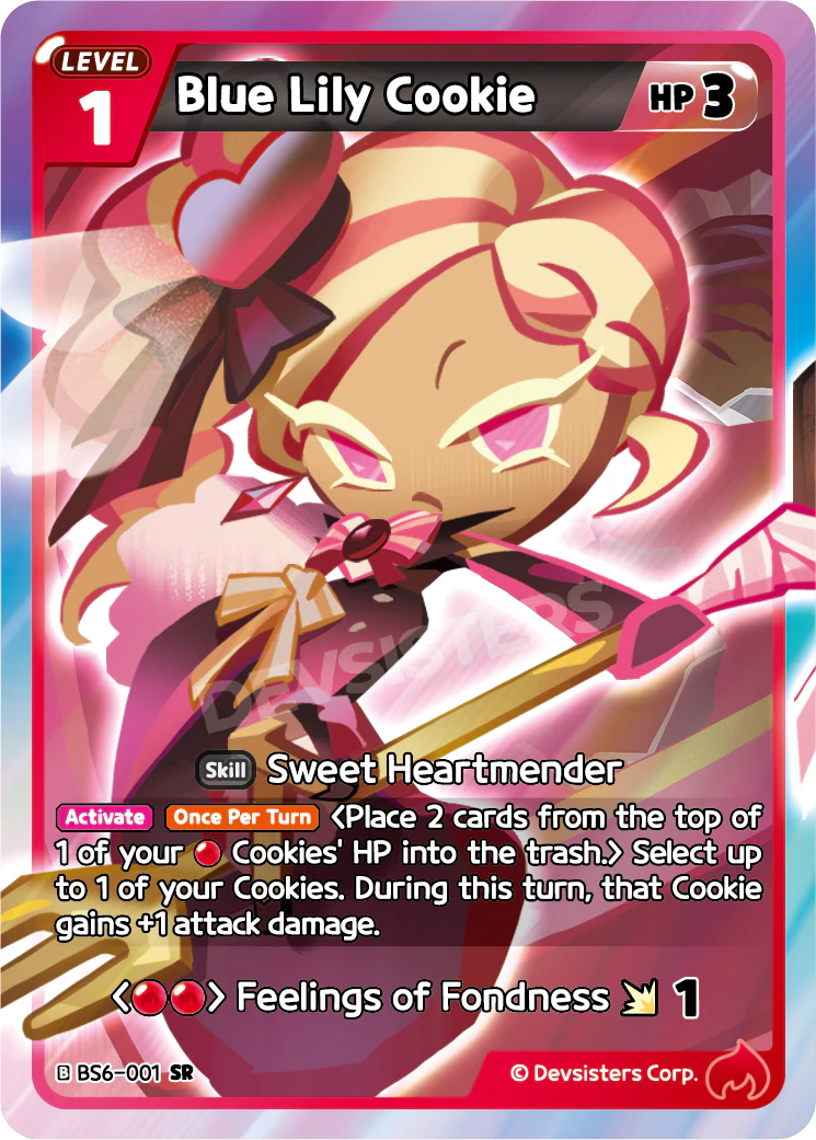Blue Lily Cookie #BS6-001