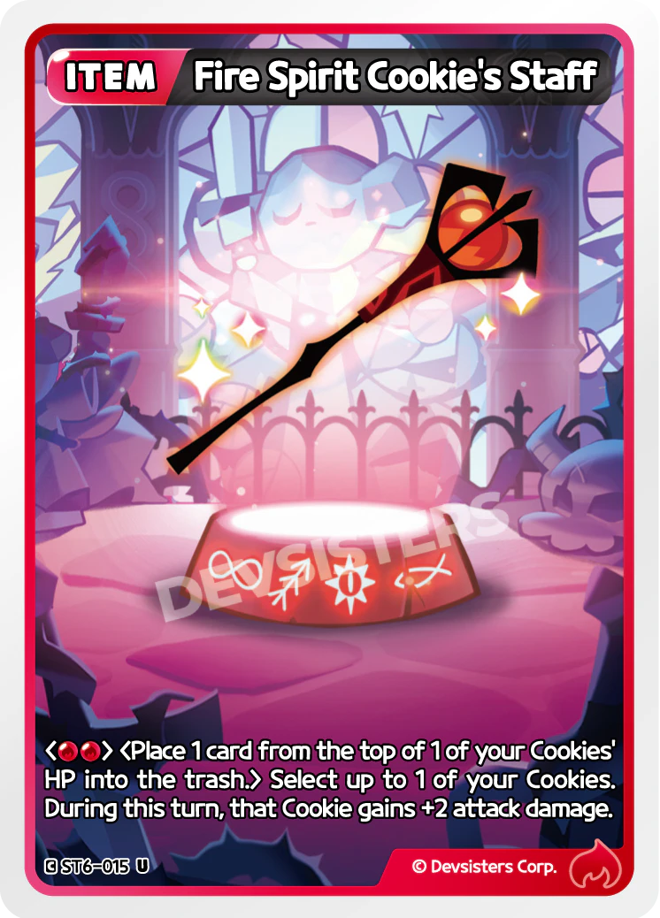 Fire Spirit Cookie's Staff #ST6-015