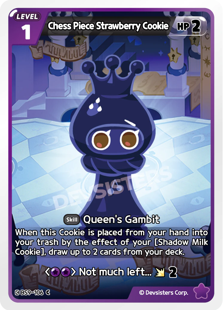 Chess Piece Strawberry Cookie #BS9-106
