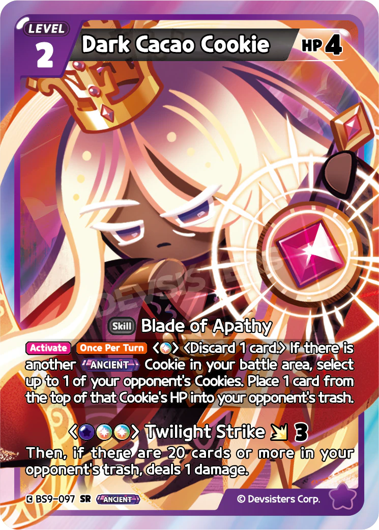 Dark Cacao Cookie #BS9-097