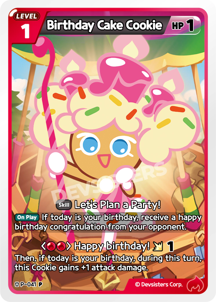 Birthday Cake Cookie #P-041
