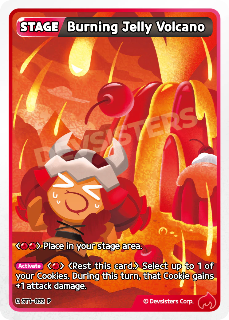 Burning Jelly Volcano #ST1-022@1