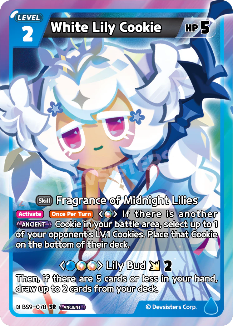 White Lily Cookie #BS9-078