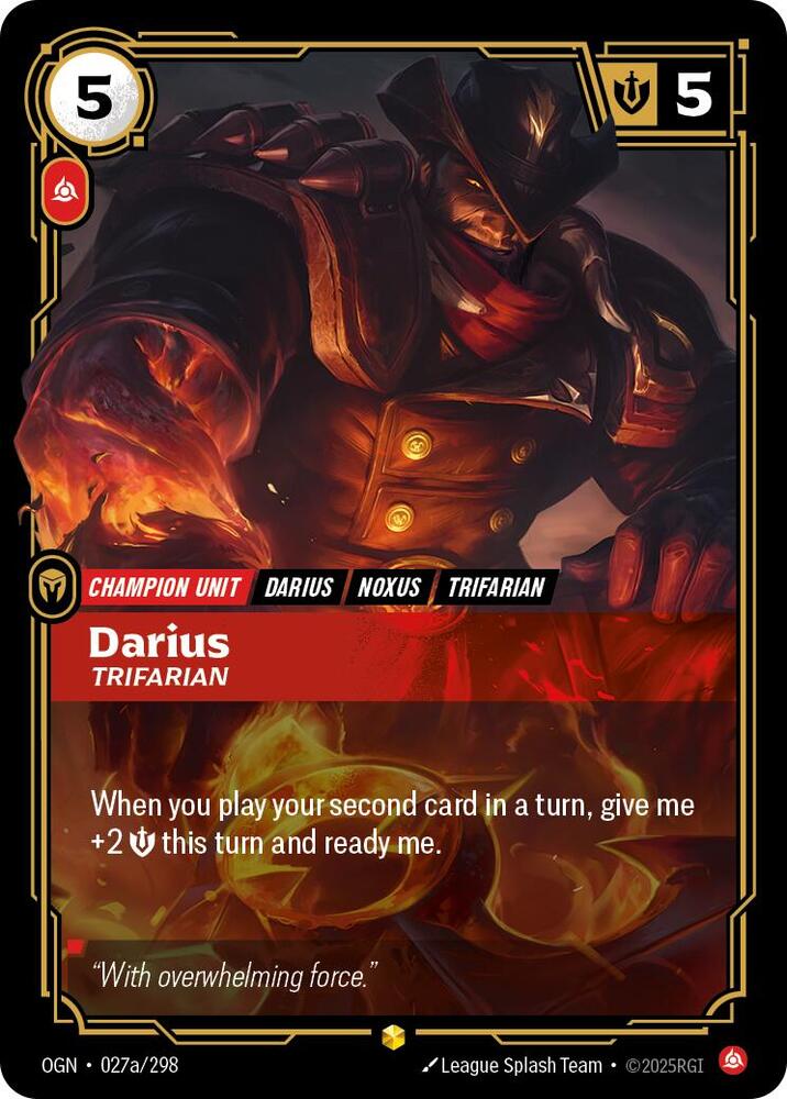 Darius - Trifarian (Alternate Art) #027a/298