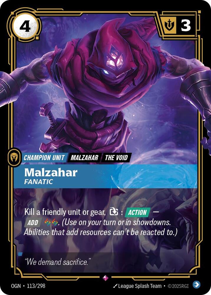 Malzahar - Fanatic #113/298