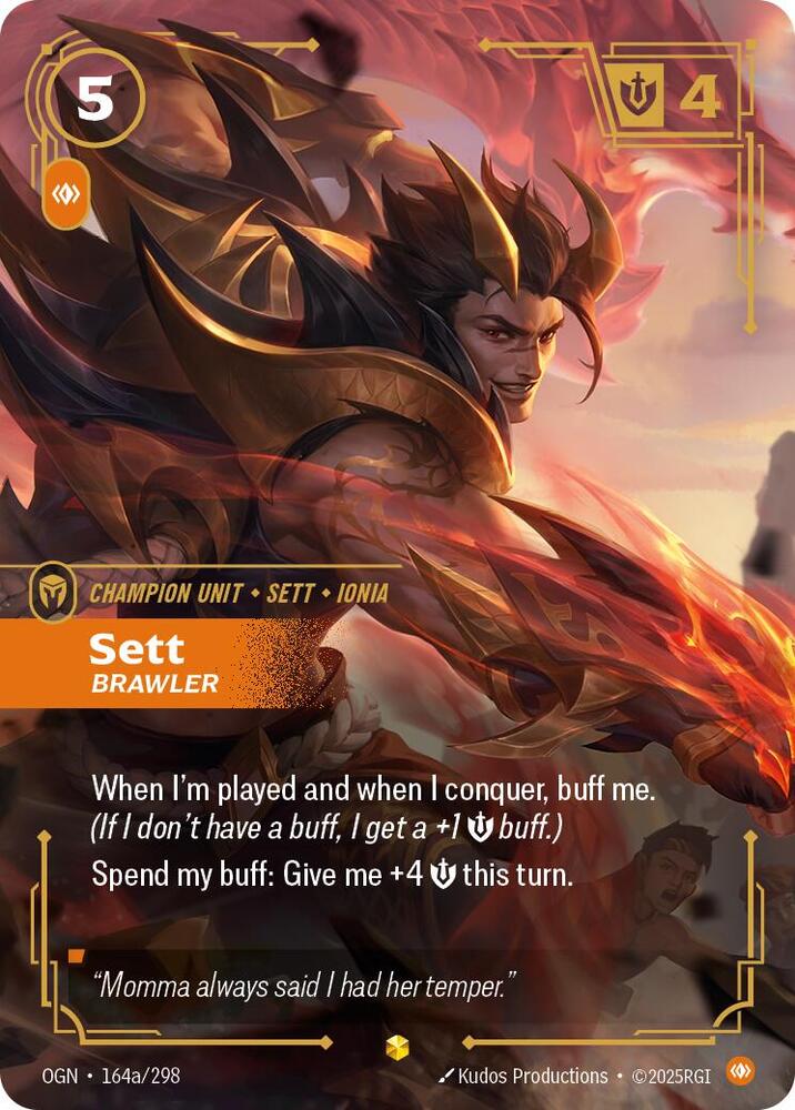 Sett - Brawler (Alternate Art) #164a/298