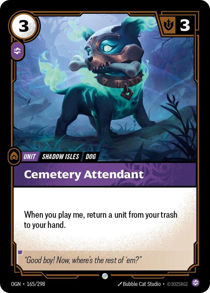Cemetery Attendant #165/298