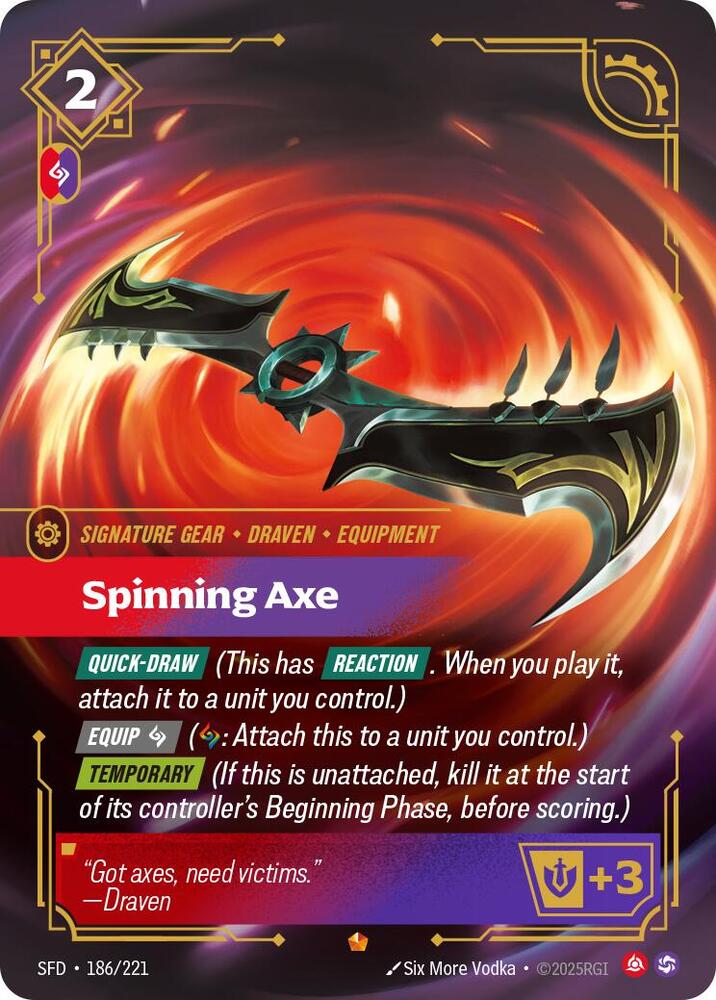 Spinning Axe #186/221