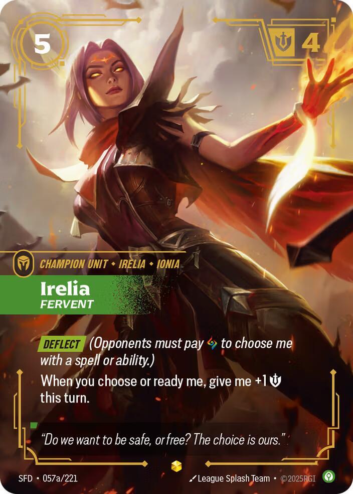 Irelia - Fervent (Alternate Art) #057a/221