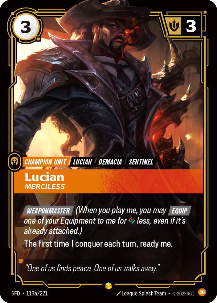 Lucian - Merciless (Alternate Art) #113a/221