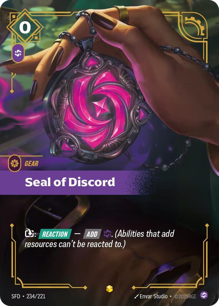 Seal of Discord (Overnumbered) #234/221