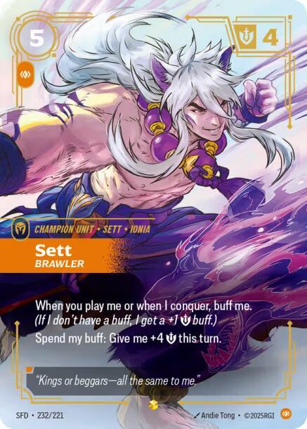 Sett - Brawler (Overnumbered) #232/221