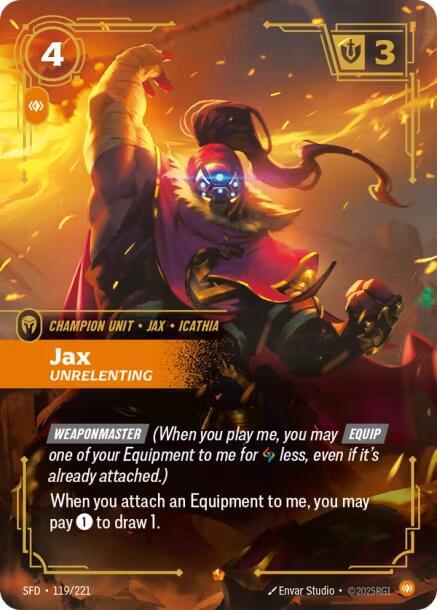 Jax - Unrelenting #119/221