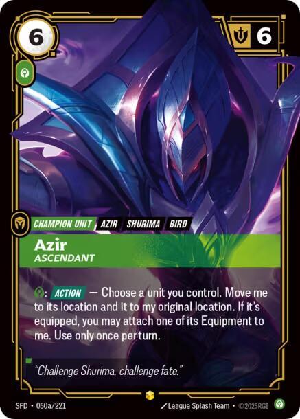 Azir - Ascendant (Alternate Art) #050a/221
