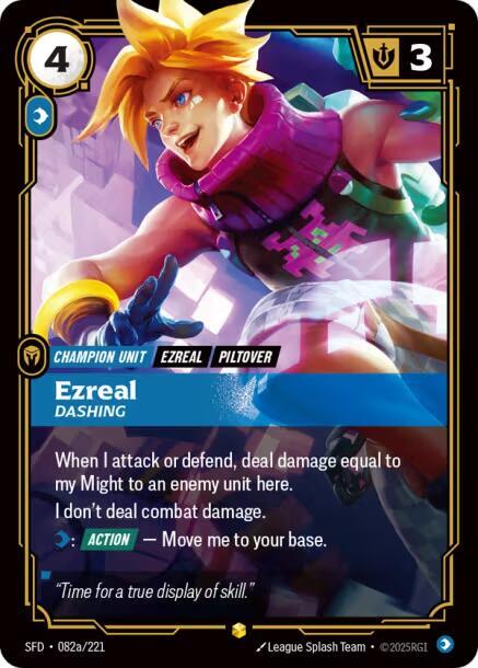 Ezreal - Dashing (Alternate Art) #082a/221