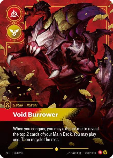 Rek'sai - Void Burrower (Overnumbered) #243/221