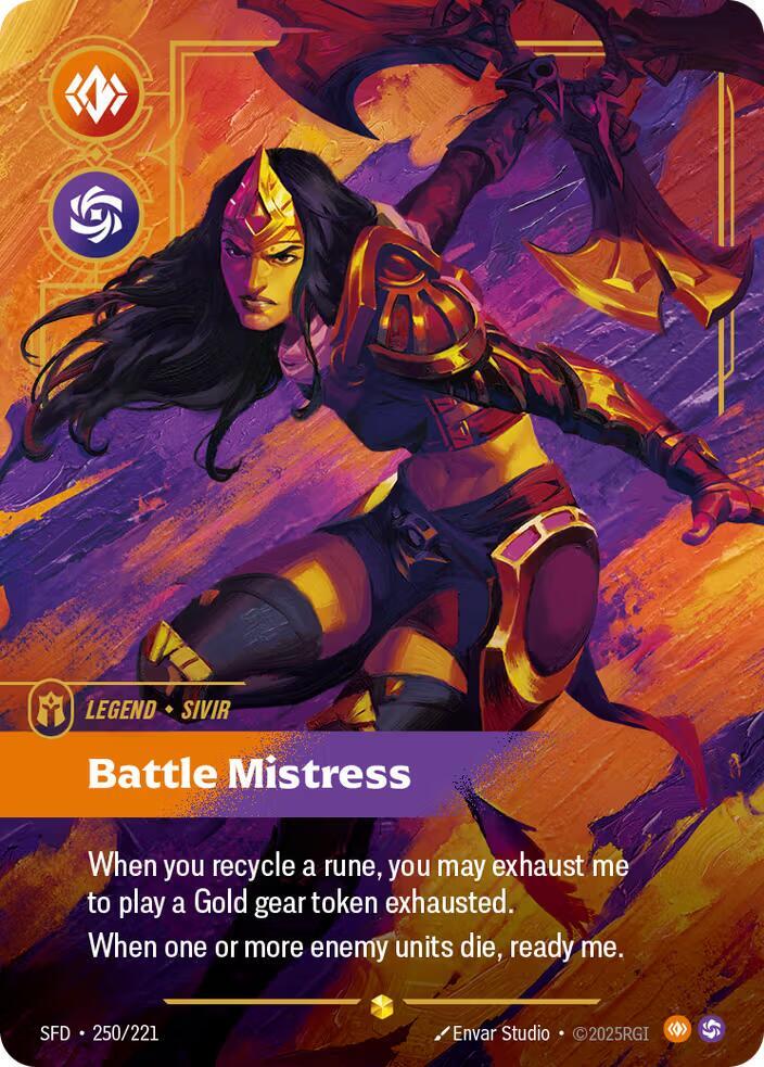 Sivir - Battle Mistress (Overnumbered) #250/221