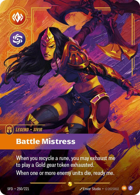 Sivir - Battle Mistress (Overnumbered) #250/221