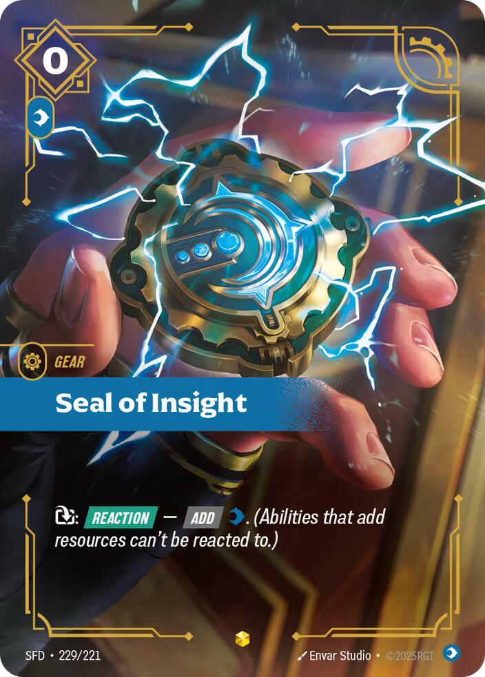 Seal of Insight (Overnumbered) #229/221