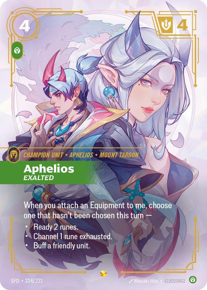 Aphelios - Exalted (Overnumbered) #224/221