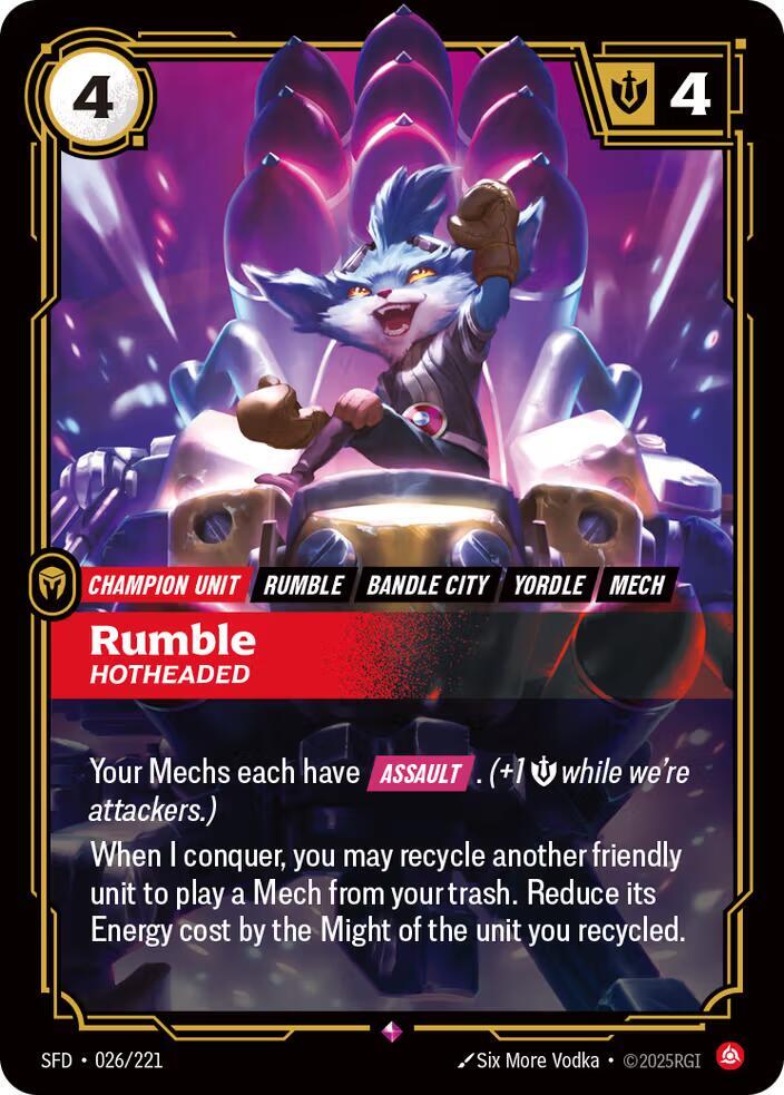 Rumble - Hotheaded #026/221
