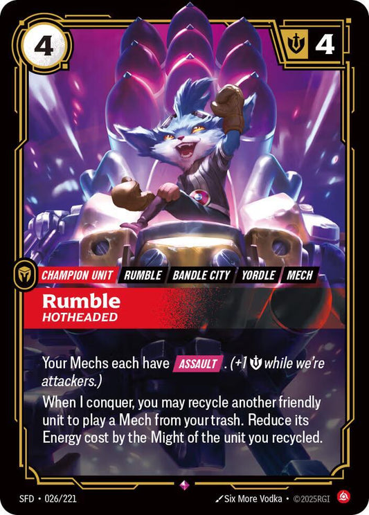 Rumble - Hotheaded #026/221