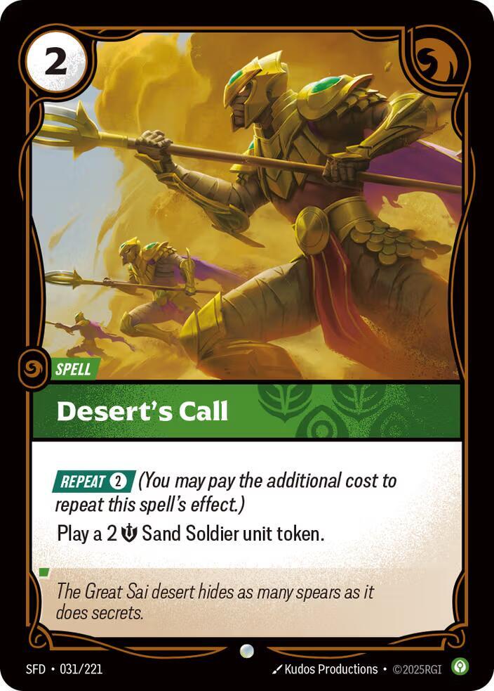 Desert's Call #031/221