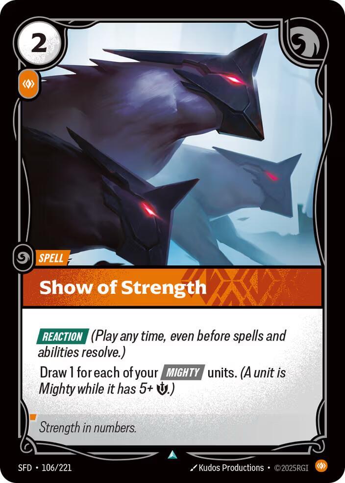 Show of Strength #106/221
