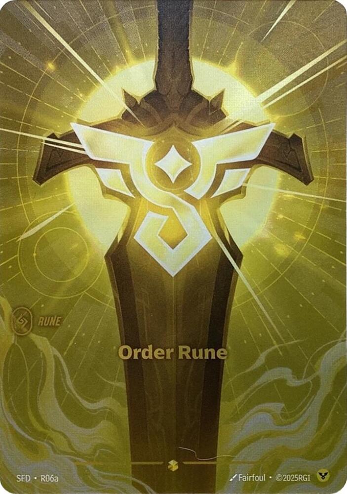 Order Rune (Alternate Art) #R06a