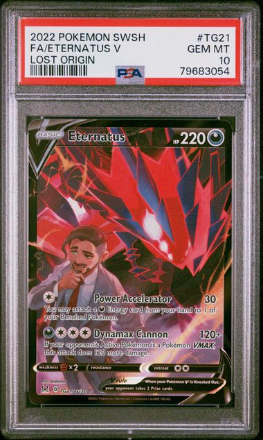 PSA GEM MT 10 Eternatus V TG21 LOST ORIGIN English SWSH Lost Origin Pokemon 2022