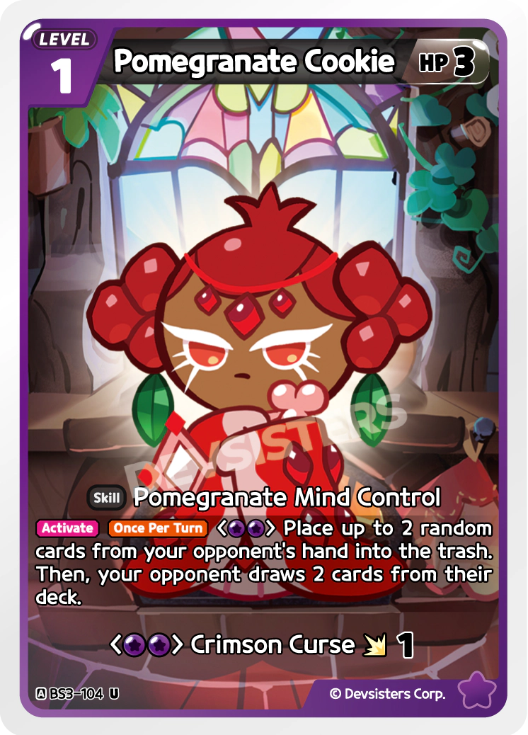 Pomegranate Cookie #BS3-104