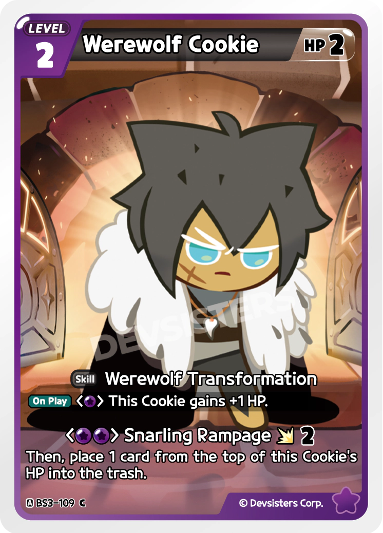 Werewolf Cookie #BS3-109